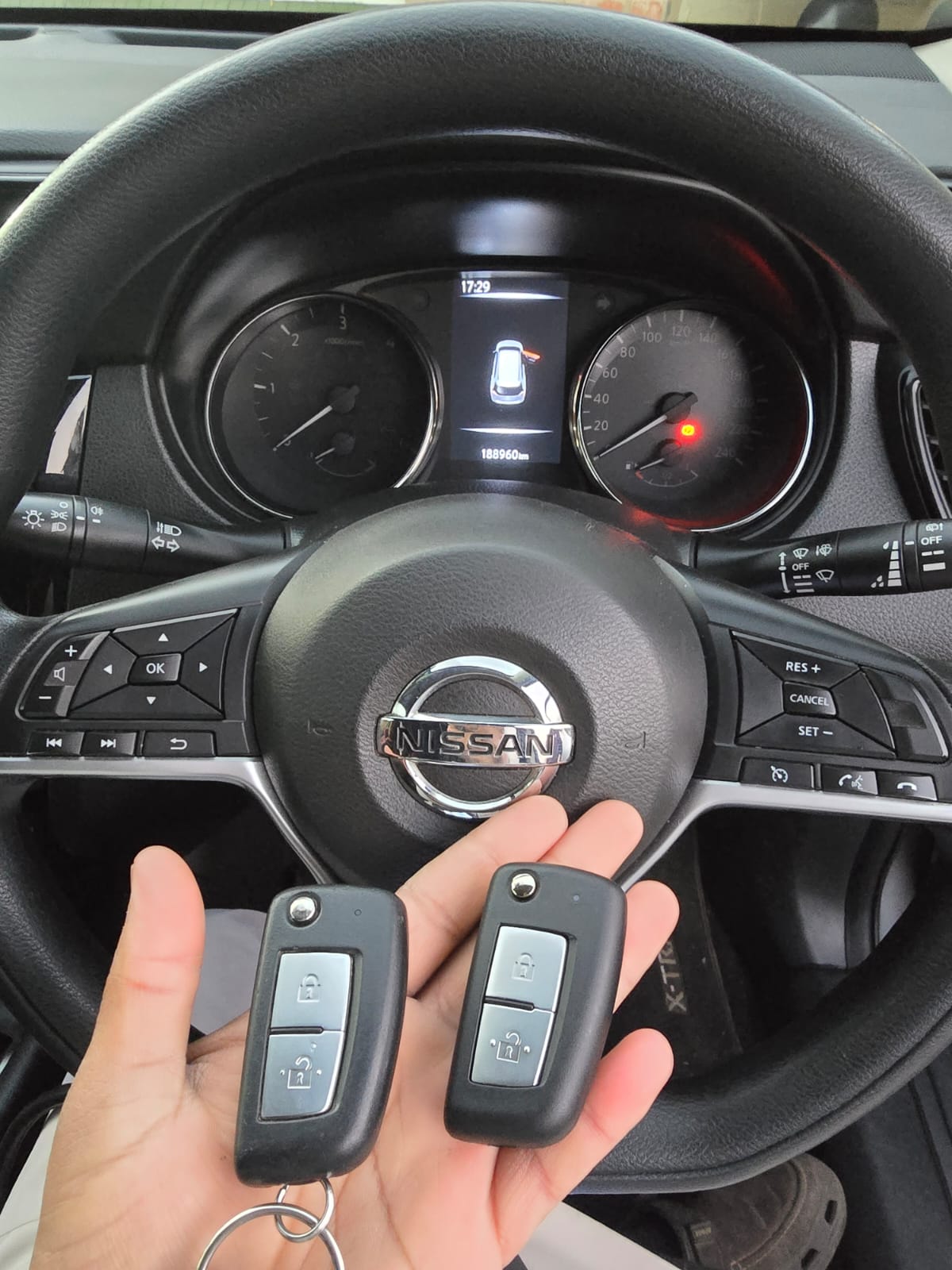Nissan X-Trail spare flip keys cut and programmed at Autokey Coding